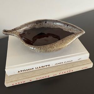 SOLD-Evangeline Pottery Leaf Dish